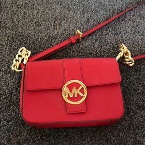 Michael kors red crossbody